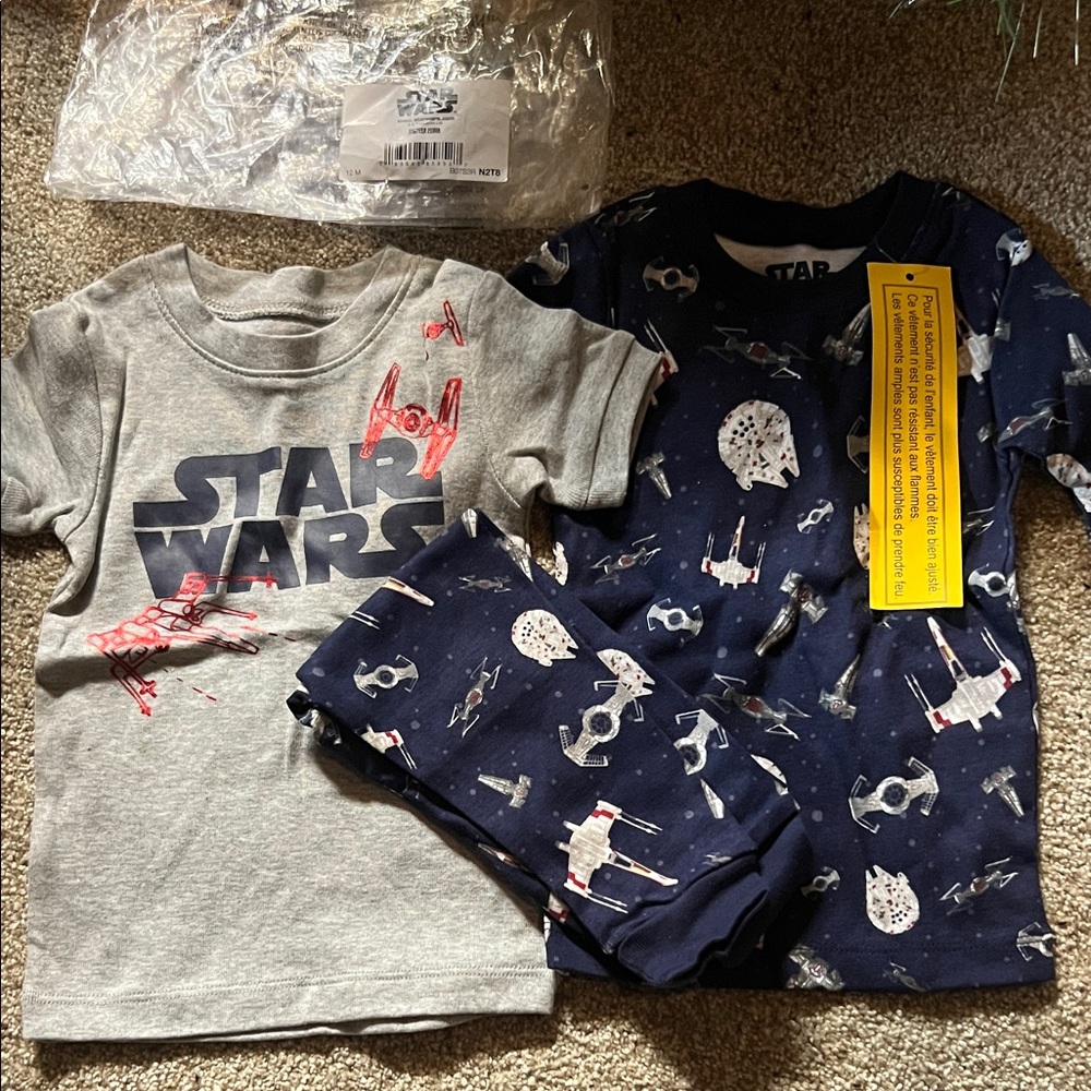 Star Wars Gray and Navy Pajama Set